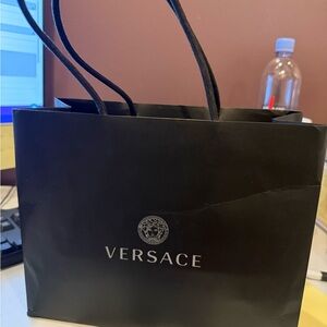 Versace Elegant Black Shopping Bag